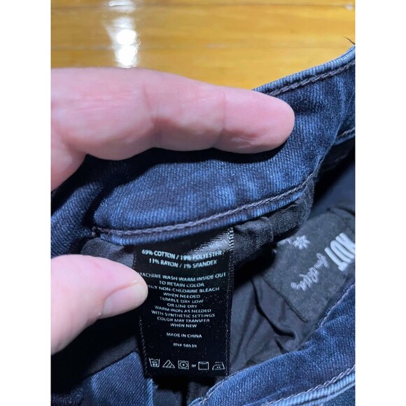 Kut From The Kloth Jeans Womens 10 Straight Blue Distressed Denim Grunge Casual - Picture 4 of 10